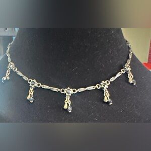 Elegant Gold and Black Women's Necklace